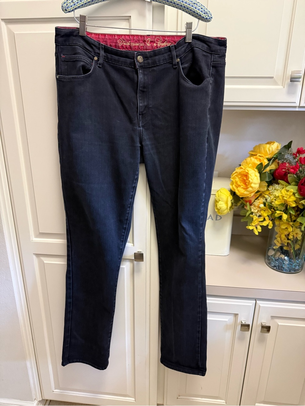 CJ Johnson Women's Straight Leg Jeans in Dark Navy - Classic Everyday Fit